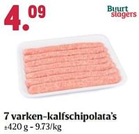 7 varken-kalfschipolata’s-Huismerk - Buurtslagers