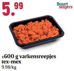 Varkensreepjes tex-mex