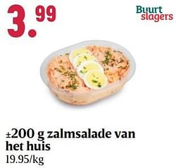 Zalmsalade van het huis