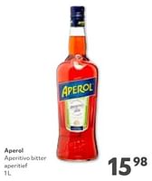 Promoties Aperol aperitivo bitter aperitief - Aperol - Geldig van 11/09/2024 tot 24/09/2024 bij OKay