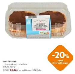 Boni selection cremekoek met chocolade