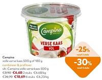 Promoties Campina volle verse kaas - Campina - Geldig van 11/09/2024 tot 24/09/2024 bij OKay