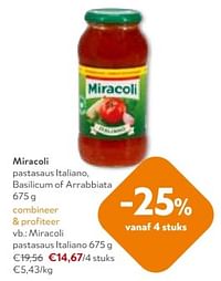 Miracoli pastasaus italiano-Miracoli