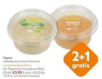 Promoties Tapero hummus pikant - Tapero - Geldig van 11/09/2024 tot 24/09/2024 bij OKay