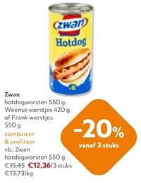 Zwan hotdogworsten-Zwan