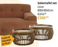 Salontafel set loua-Huismerk - Ygo