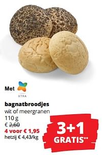 Bagnatbroodjes wit of meergranen-Huismerk - Spar Retail