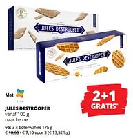 Promoties Boterwafels - Jules Destrooper - Geldig van 12/09/2024 tot 25/09/2024 bij Spar (Colruytgroup)