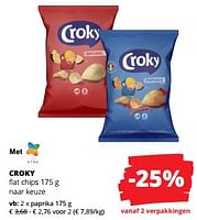 Promoties Chips paprika - Croky - Geldig van 12/09/2024 tot 25/09/2024 bij Spar (Colruytgroup)