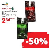 Gemalen koffie dessert-Spar