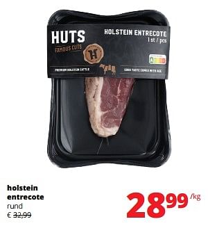 Promoties Holstein entrecote rund - Huismerk - Spar Retail - Geldig van 12/09/2024 tot 25/09/2024 bij Spar (Colruytgroup)