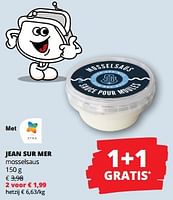 Promoties Jean sur mer mosselsaus - Jean sur mer - Geldig van 12/09/2024 tot 25/09/2024 bij Spar (Colruytgroup)