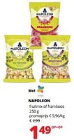 Promoties Napoleon fruitmix of framboos - Napoleon - Geldig van 12/09/2024 tot 25/09/2024 bij Spar (Colruytgroup)