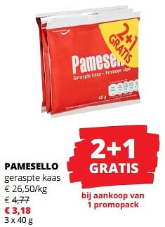 Pamesello geraspte kaas