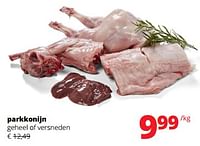 Promoties Parkkonijn geheel of versneden - Huismerk - Spar Retail - Geldig van 12/09/2024 tot 25/09/2024 bij Spar (Colruytgroup)