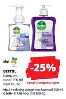 Promoties Relaxing wasgel met lavendel - Dettol - Geldig van 12/09/2024 tot 25/09/2024 bij Spar (Colruytgroup)