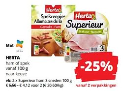 Superieur ham 3 sneden