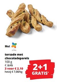 Torsade met chocoladeparels-Huismerk - Spar Retail