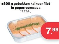 Gebakken kalkoenfilet in peperroomsaus-Huismerk - Buurtslagers