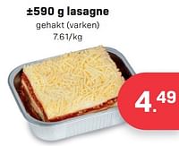 Lasagne gehakt varken-Huismerk - Buurtslagers