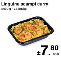 Linguine scampi curry-Huismerk - Buurtslagers