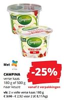 Promoties Volle verse kaas - Campina - Geldig van 12/09/2024 tot 25/09/2024 bij Spar (Colruytgroup)