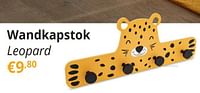 Wandkapstok leopard-Huismerk - Ygo