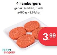 4 hamburgers-Huismerk - Buurtslagers