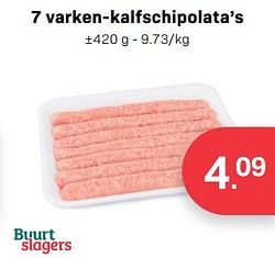 7 varken-kalfschipolata’s