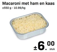 Macaroni met ham en kaas-Huismerk - Buurtslagers