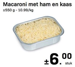 Macaroni met ham en kaas