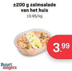 Zalmsalade van het huis