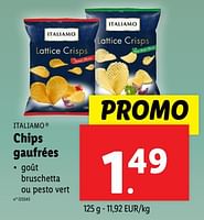 Promotions Chips gaufrées - Italiamo - Valide de 18/09/2024 à 24/09/2024 chez Lidl