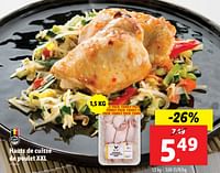 Promotions Hauts de cuisse de poulet xxl - Produit maison - Lidl - Valide de 18/09/2024 à 24/09/2024 chez Lidl