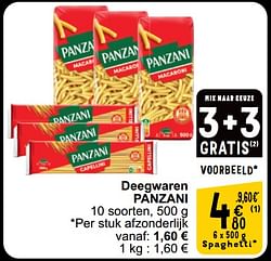 Deegwaren panzani