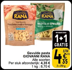 Gevulde pasta giovanni rana