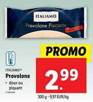 Promotions Provolone - Italiamo - Valide de 18/09/2024 à 24/09/2024 chez Lidl