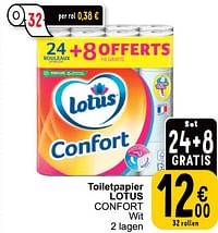 Toiletpapier lotus confort wit-Lotus Nalys