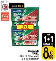 Promoties Waspods ariel ultra of fiber care - Ariel - Geldig van 17/09/2024 tot 23/09/2024 bij Cora