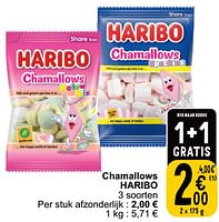 Promoties Chamallows haribo - Haribo - Geldig van 17/09/2024 tot 23/09/2024 bij Cora