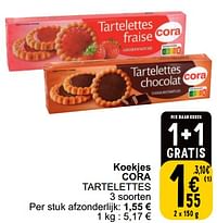 Koekjes cora tartelettes-Huismerk - Cora