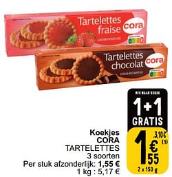 Koekjes cora tartelettes