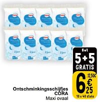 Ontschminkingsschijfjes cora maxi ovaal-Huismerk - Cora