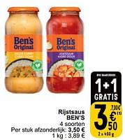 Promoties Rijstsaus ben’s - Ben's Original - Geldig van 17/09/2024 tot 23/09/2024 bij Cora