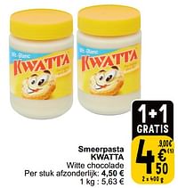 Smeerpasta kwatta witte chocolade-Kwatta