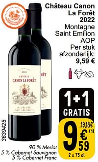 Château canon la forêt 2022 montagne saint emilion aop-Rode wijnen