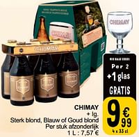 Chimay sterk blond, blauw of goud blond-Chimay