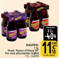 Promoties Kasteel rood, rubus of rood - Kasteelbier - Geldig van 17/09/2024 tot 23/09/2024 bij Cora