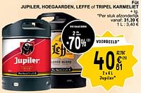 Fût jupiler, hoegaarden, leffe of tripel karmeliet-Huismerk - Cora