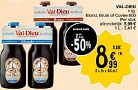 Val-dieu blond, bruin of cuvée-Val Dieu